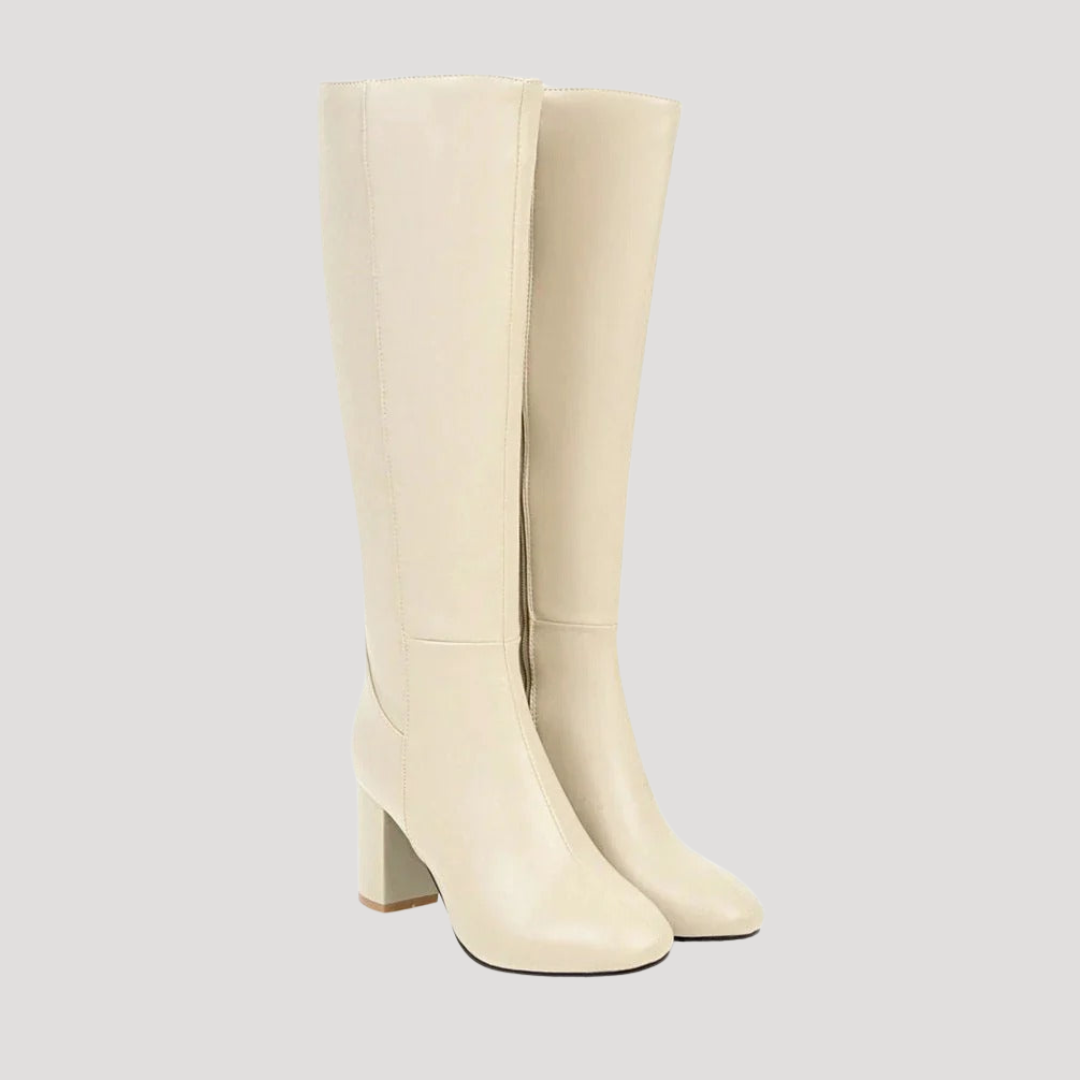 Bottes Hautes Femme à Talon Carré