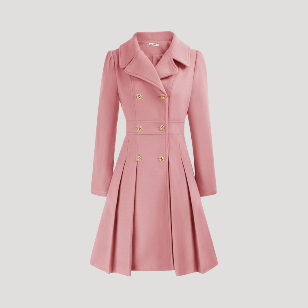 Manteau Croisé Femme Double Boutonnage Élégant