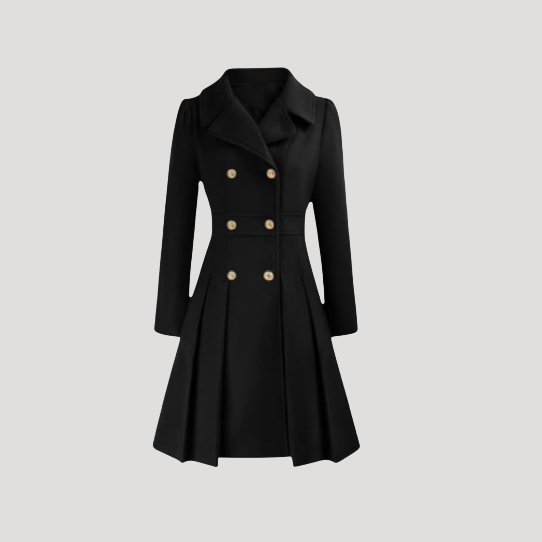 Manteau Croisé Femme Double Boutonnage Élégant