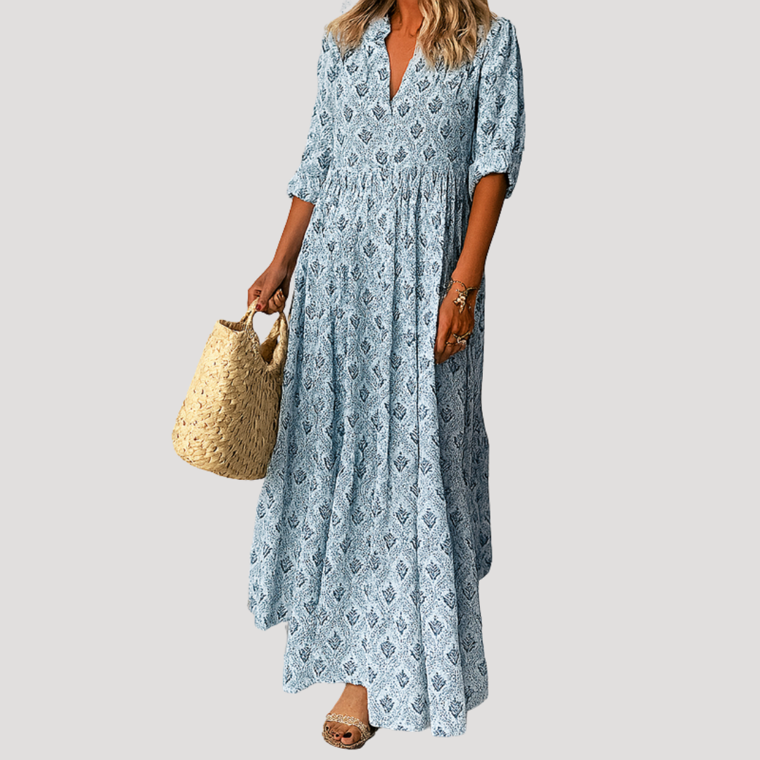 Robe longue bohème fluide élégante