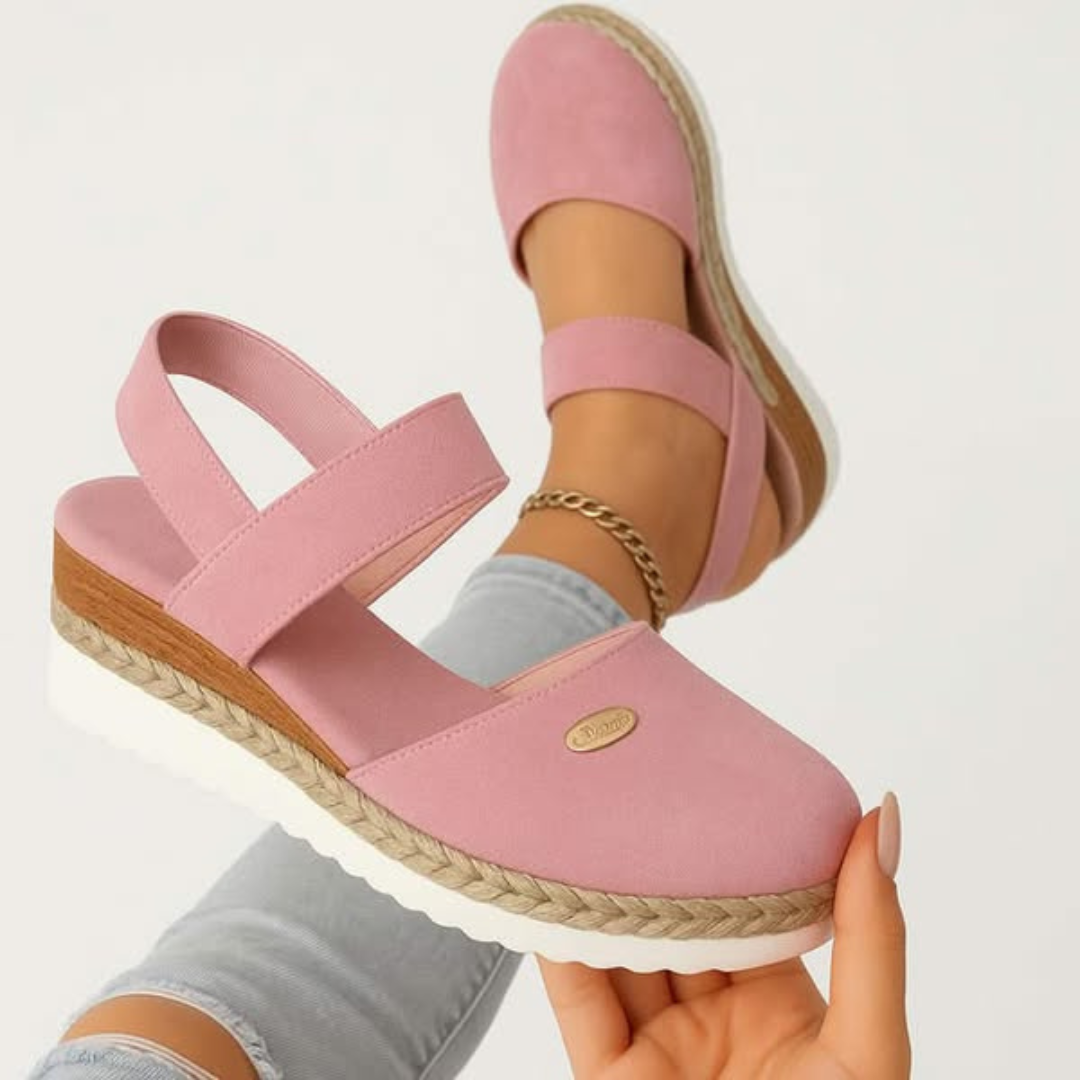 Sandales Femme Bout Fermé Bride Cheville Décontractées
