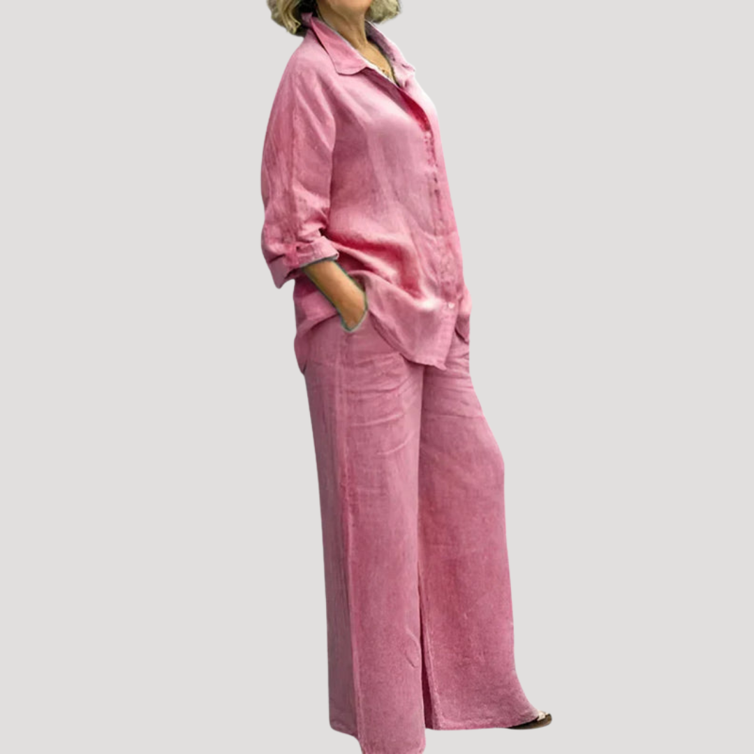 Ensemble Bohème Femme Chemise et Pantalon Large