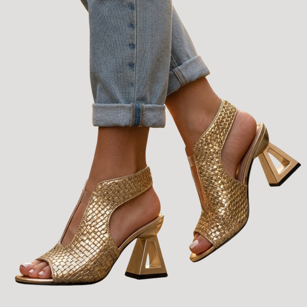 Sandales à Talons Femme Bout Ouvert Élégantes