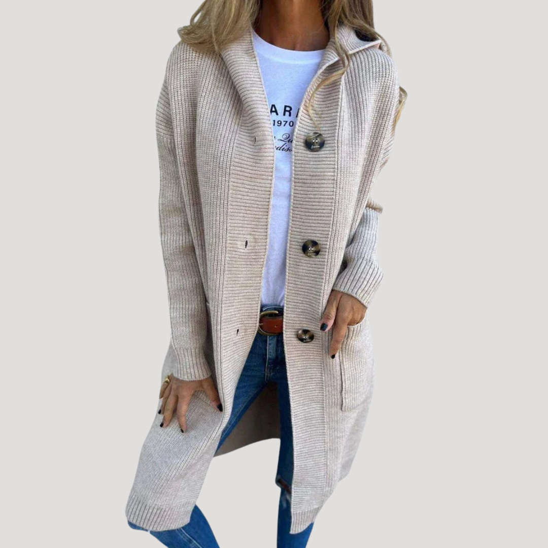 Gilet Femme à Capuche Boutonné Décontracté