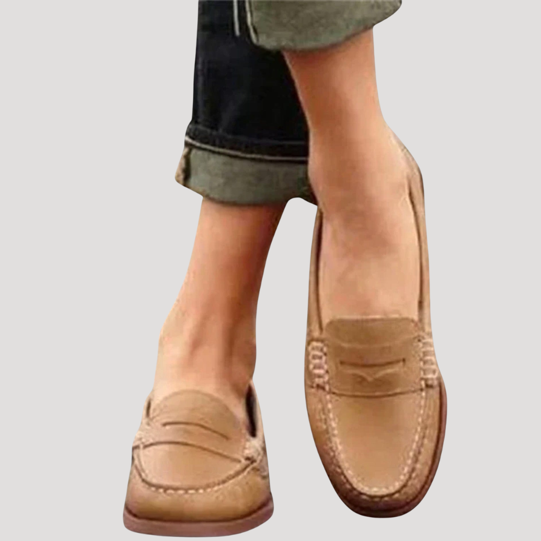 Chaussures Plates Femme Coutures Apparentes Confort