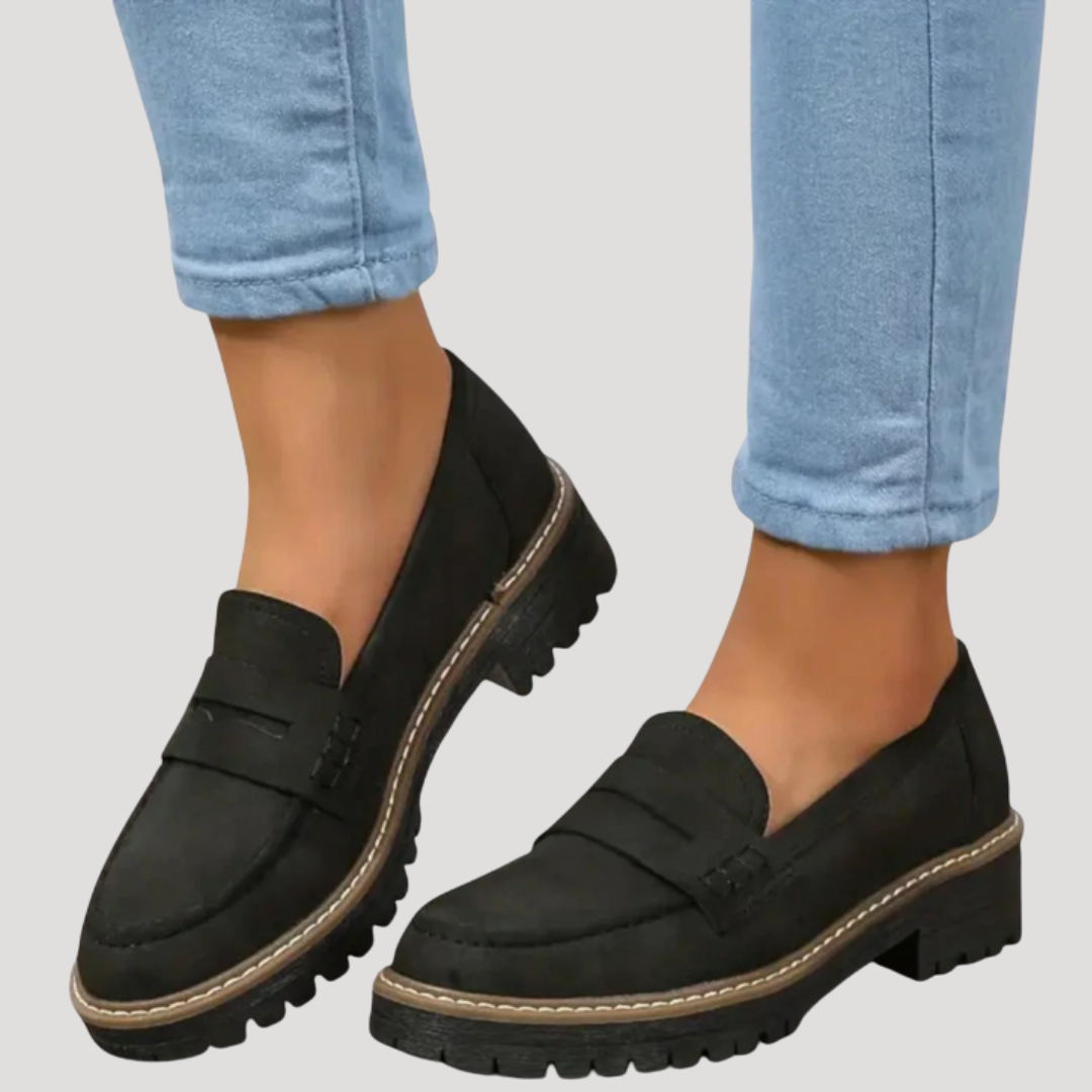 Mocassins confort femme semelle épaisse
