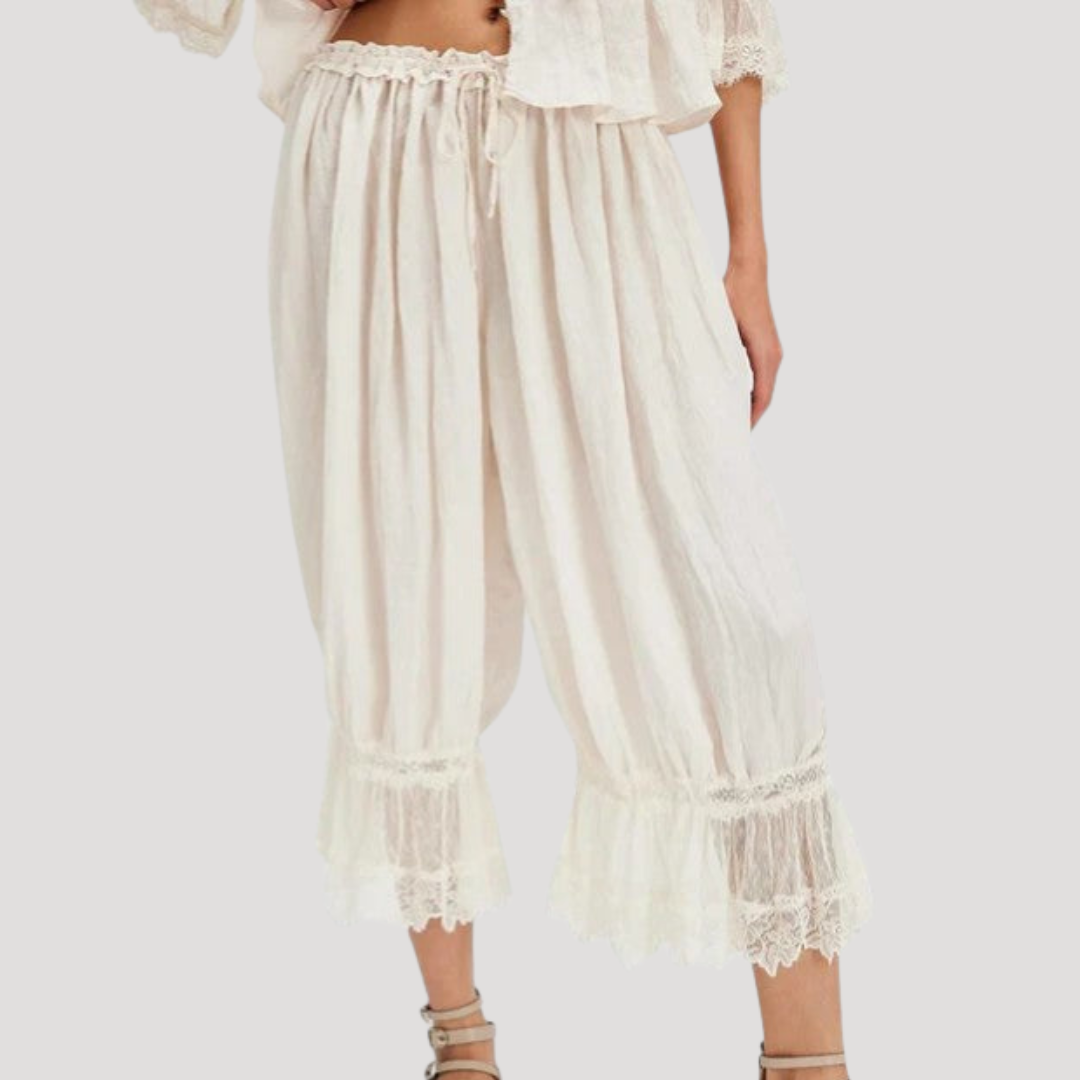 Pantalon Femme Jambes Larges Décontracté