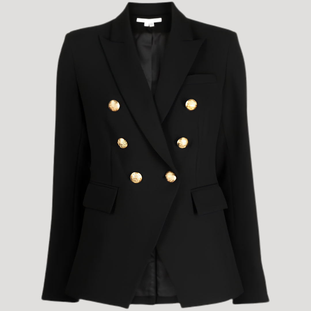 Blazer Croisé Femme Double Boutonnage Élégant