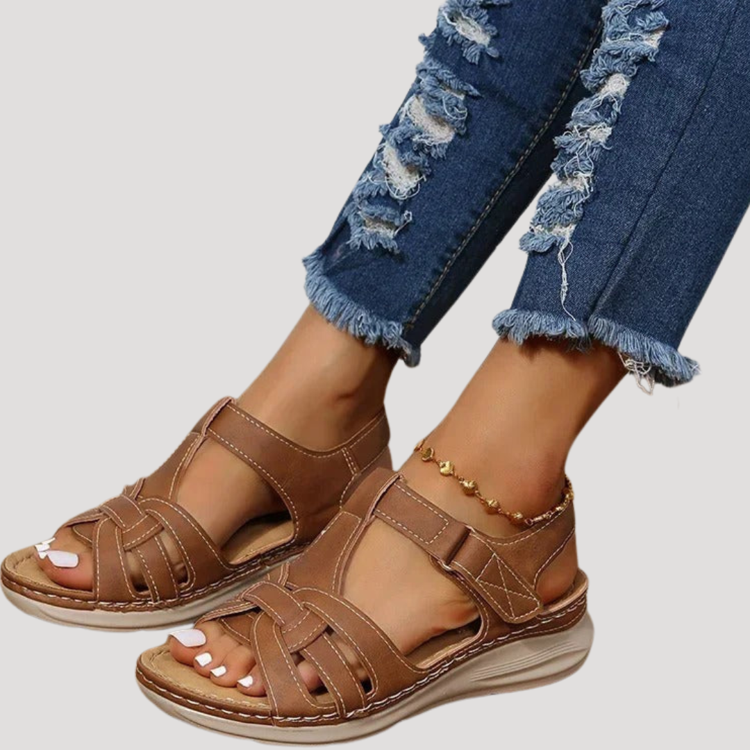 Sandales compensées confort femme