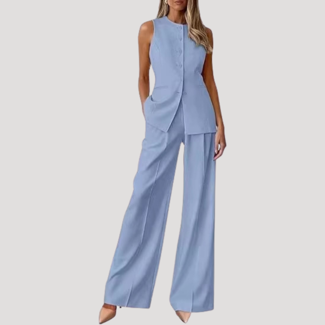 Tailleur Élancé Pantalon Large