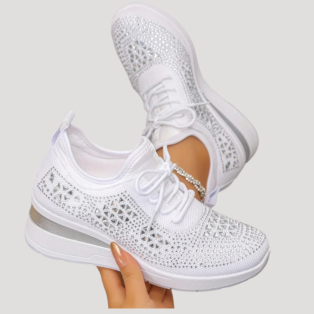 Sneakers femme respirantes semelle compensée