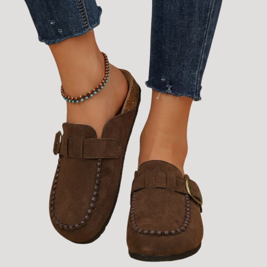 Mocassins Femme Décontractés avec Boucle Décorative