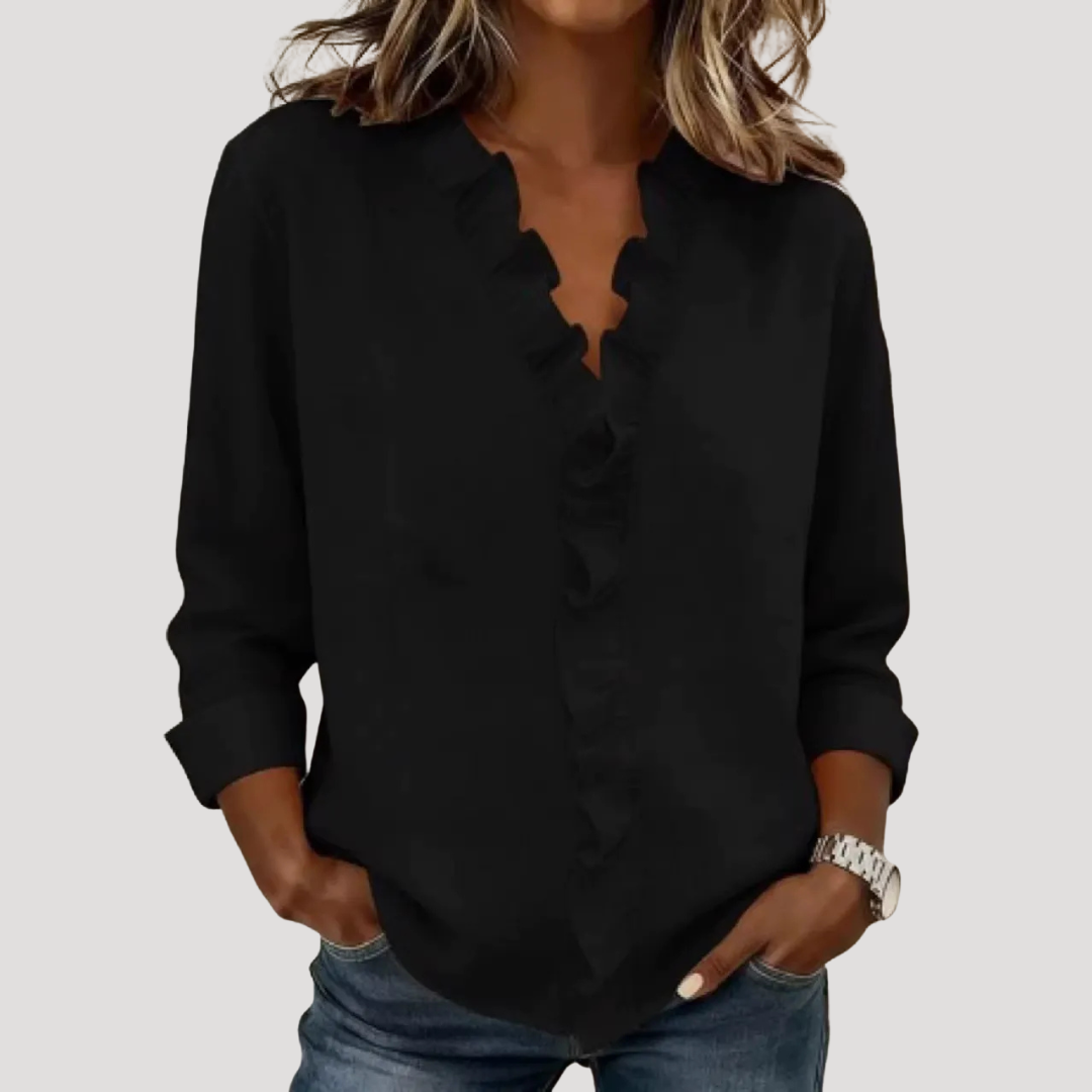 Blouse Femme Élégante à Volants
