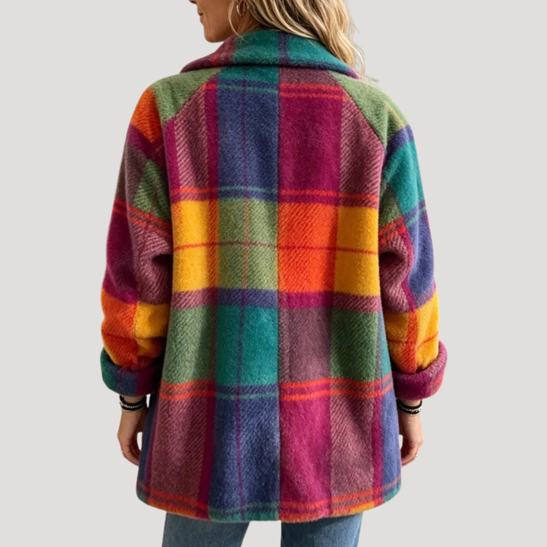 Veste Femme Oversize à Carreaux