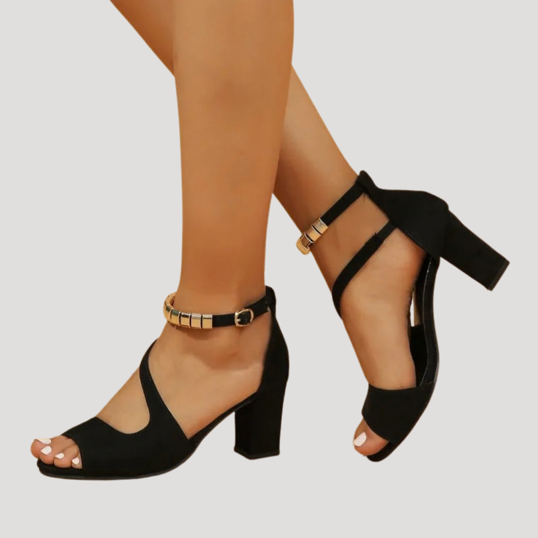Sandales à talon à bride élégantes et confortables