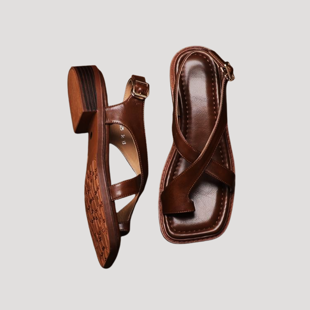 Sandales tong femme à petit talon