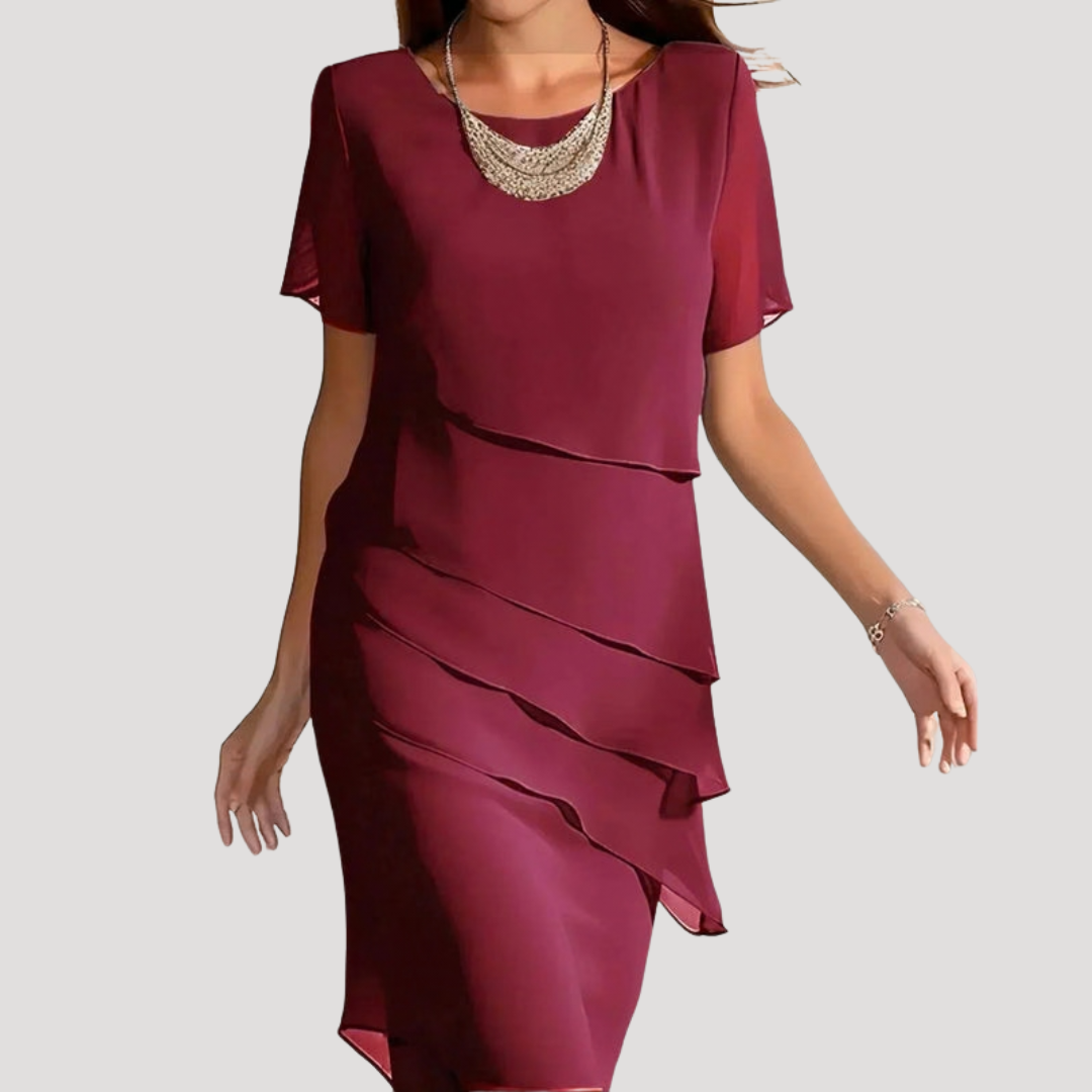 Robe midi femme fluide élégante