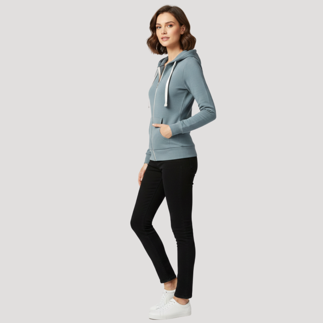 Sweat à Capuche Femme Zippé Sport