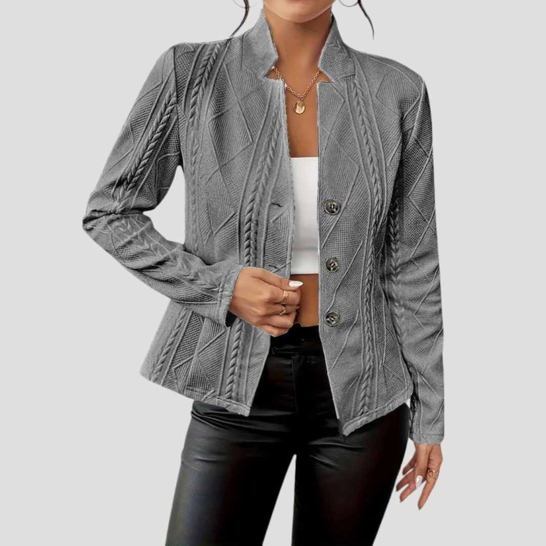 Veste Matelassée Femme Boutonnée Élégante