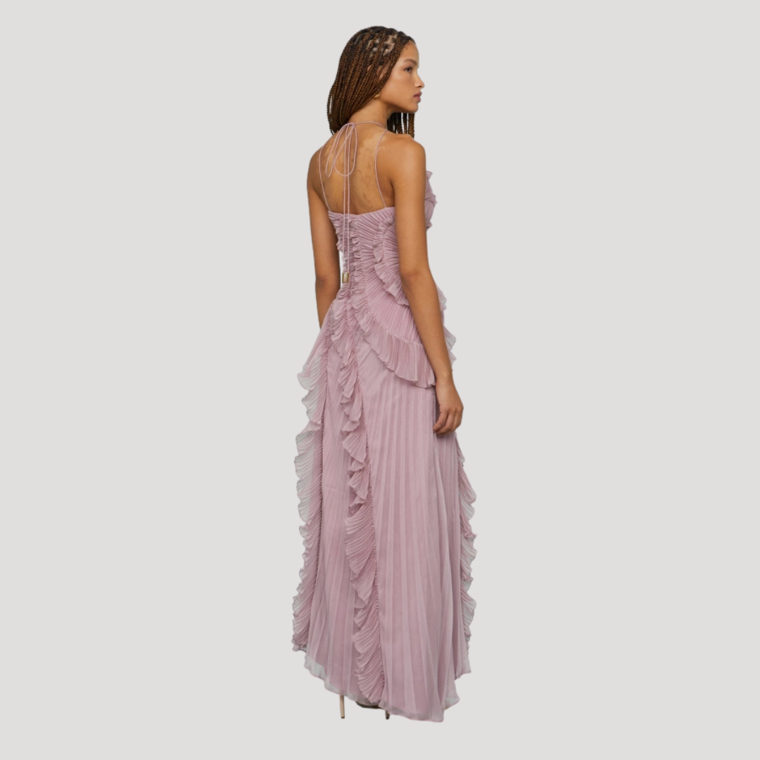 Robe mi longue femme soirée élégante