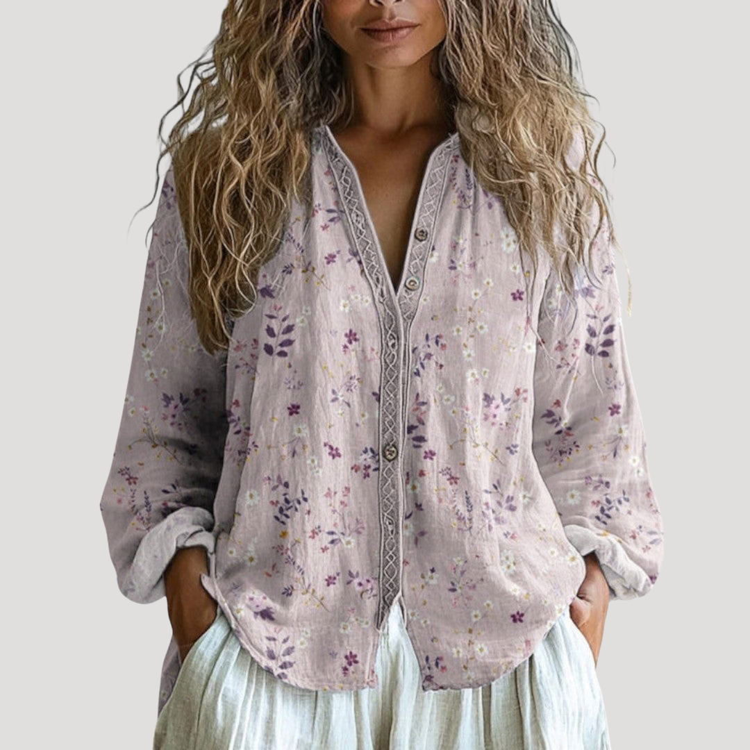Blouse Femme Bohème Imprimée
