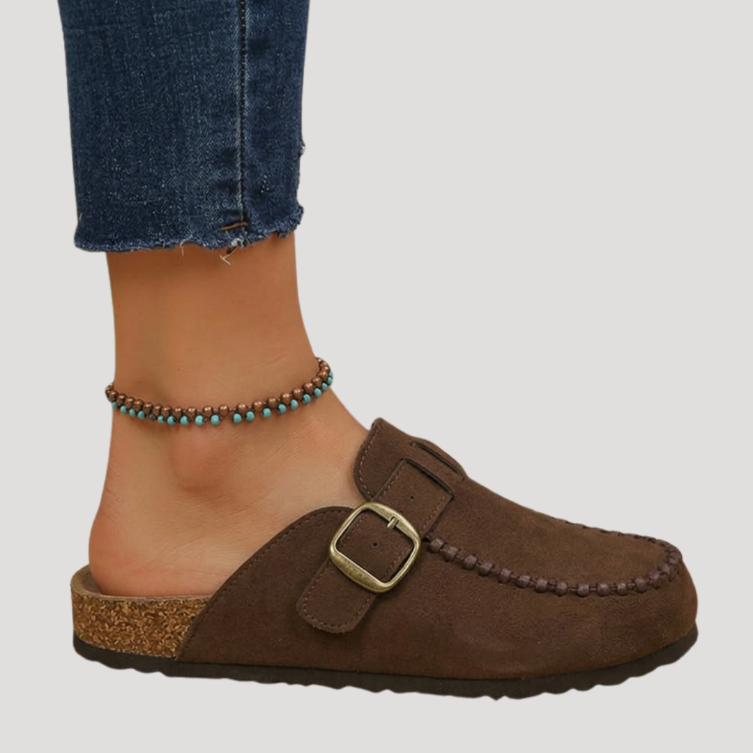 Mocassins Femme Décontractés avec Boucle Décorative