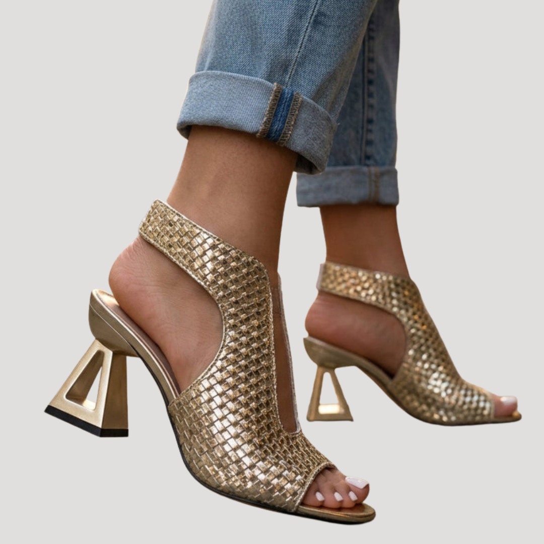 Sandales à Talons Femme Bout Ouvert Élégantes