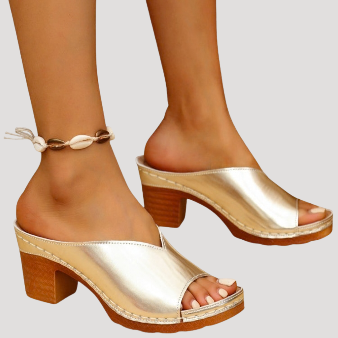 Mules à talon femme élégantes et confortables