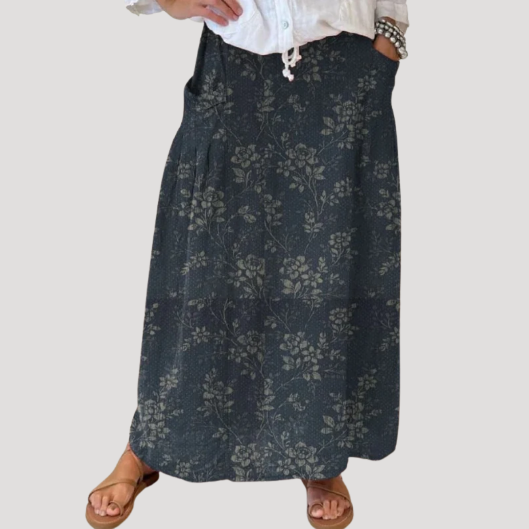Jupe Maxi Femme Taille Élastique Décontractée