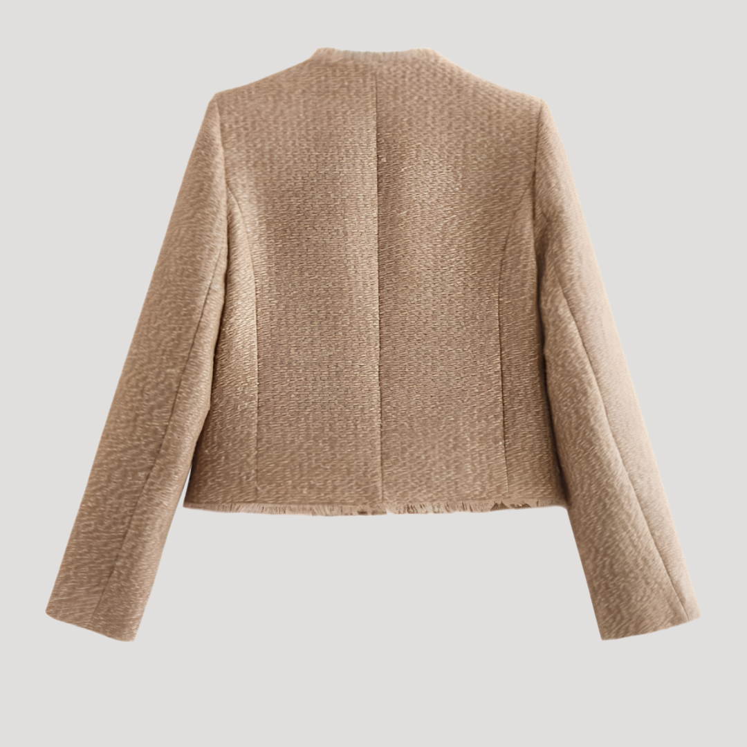 Veste Femme Texturée Boutonnée