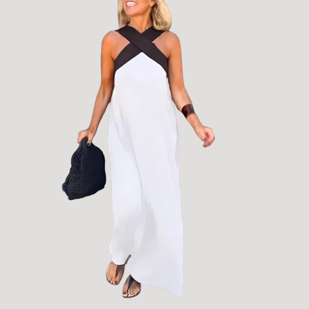 Robe longue fluide élégante et ample