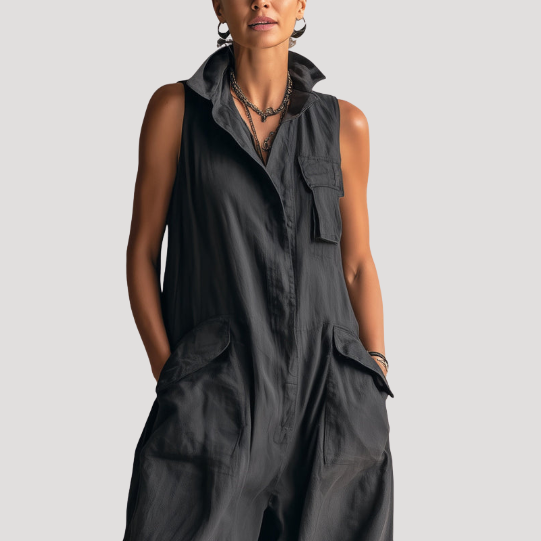 Combinaison Ample Sans Manches Femme