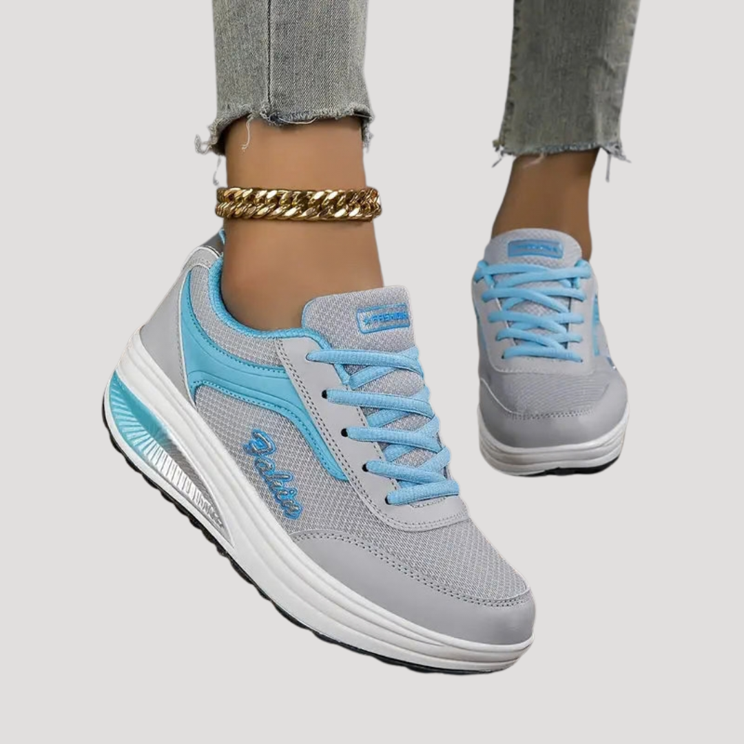 Sneakers confort femme semelle amortissante