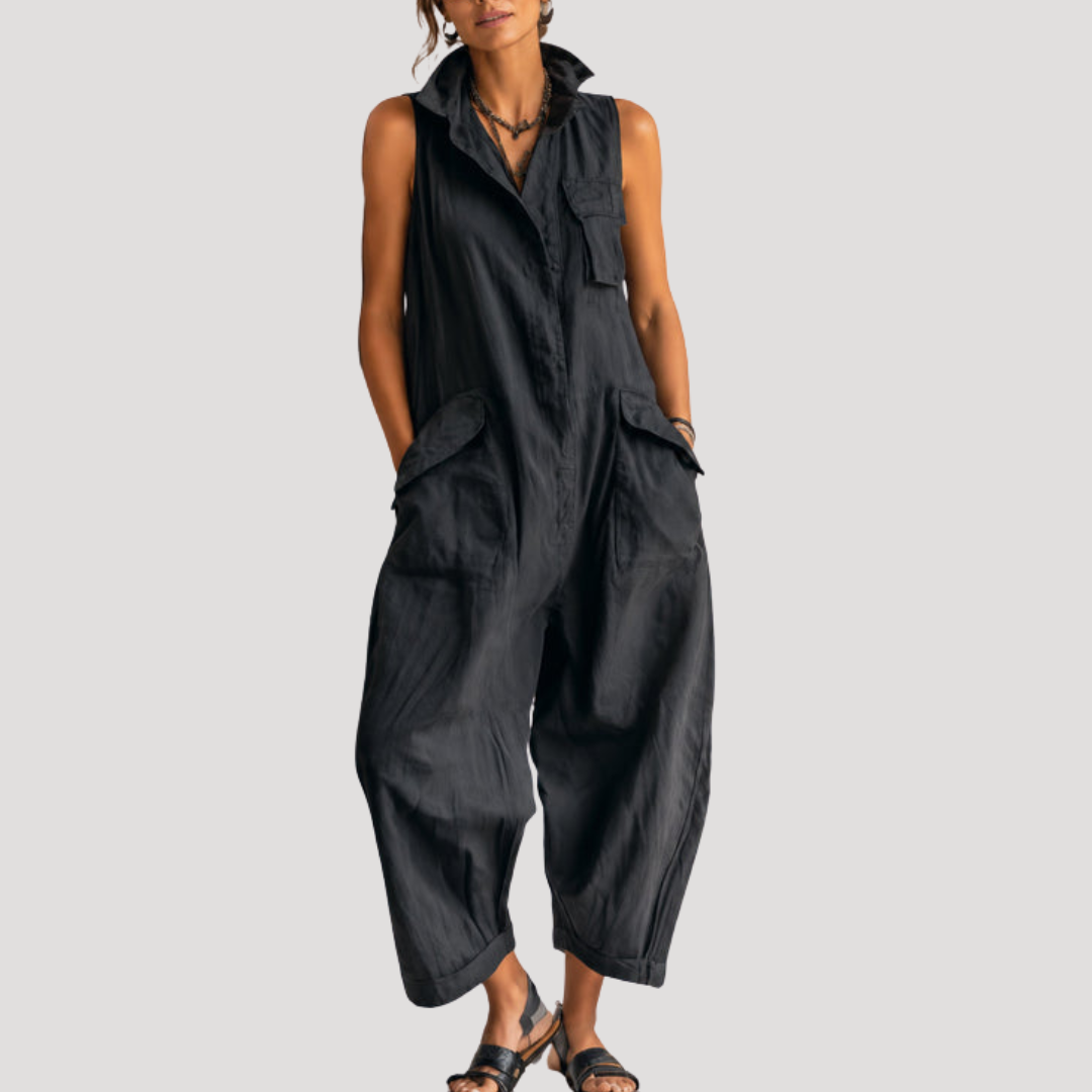 Combinaison Ample Sans Manches Femme