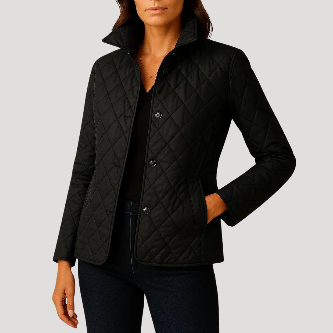 Veste Femme Cintrée Matelassée Boutonnée