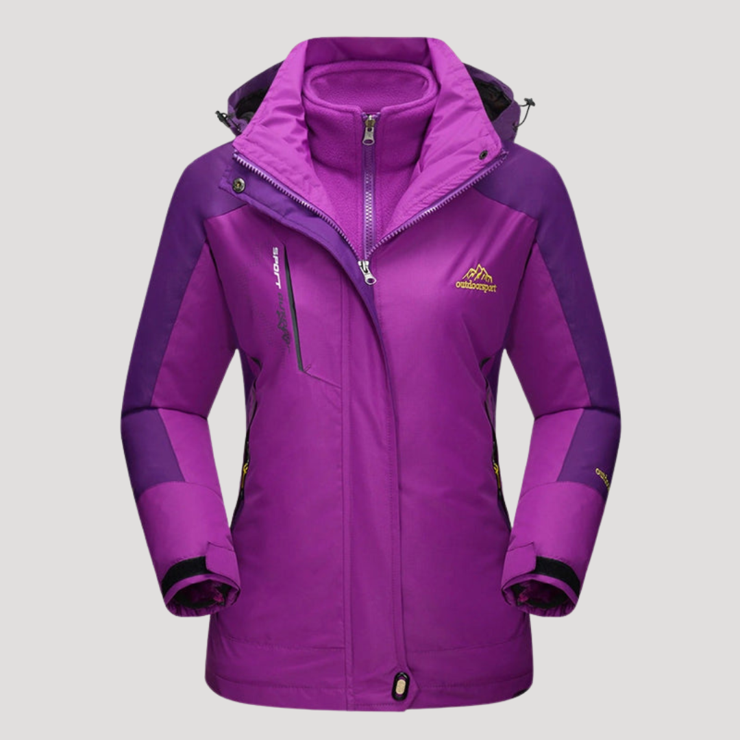 Veste Outdoor Femme à Capuche Zippée