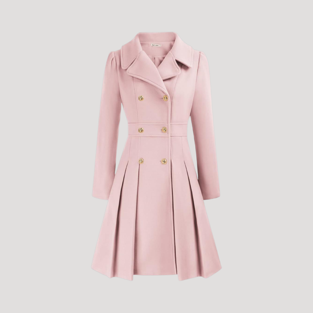 Manteau Croisé Femme Double Boutonnage Élégant