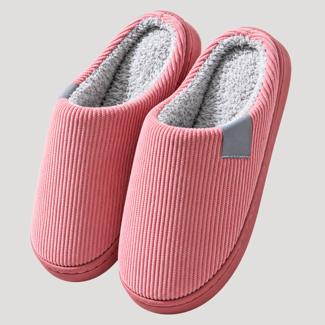 Chaussons d'Intérieur Femme Doublés en Peluche