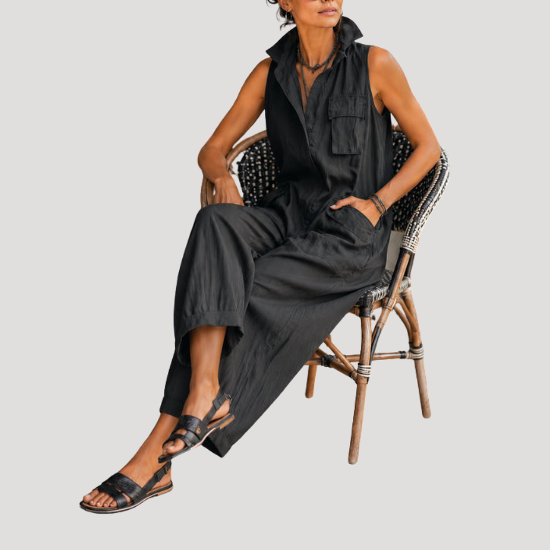 Combinaison Ample Sans Manches Femme