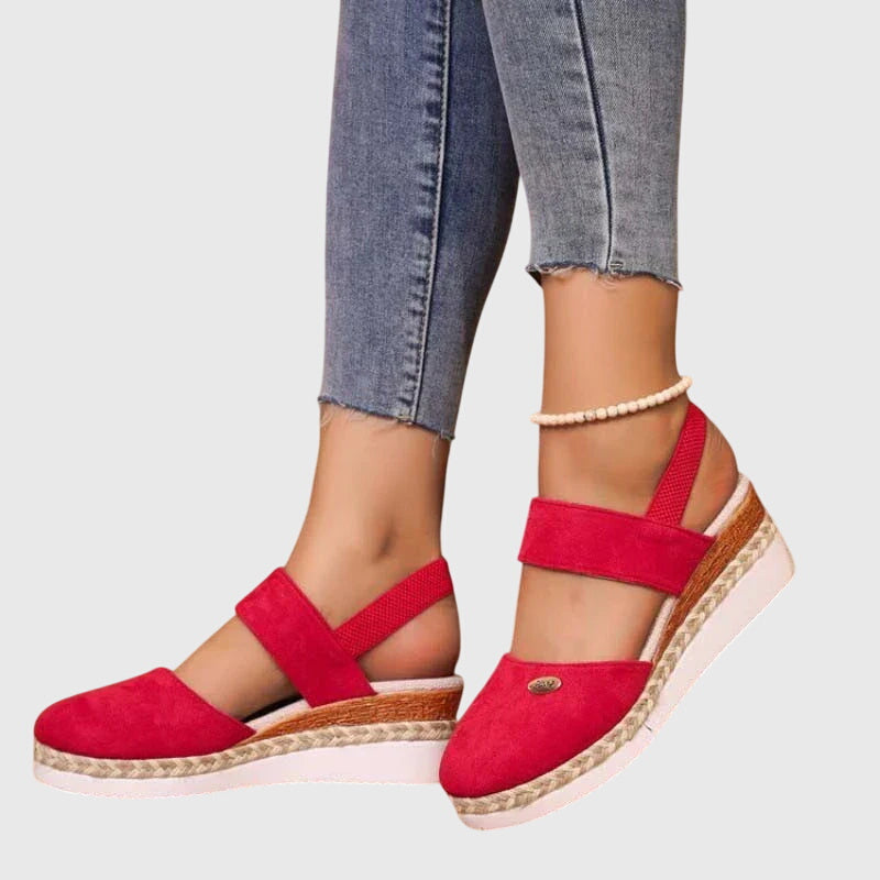 Sandales Femme Bout Fermé Bride Cheville Décontractées