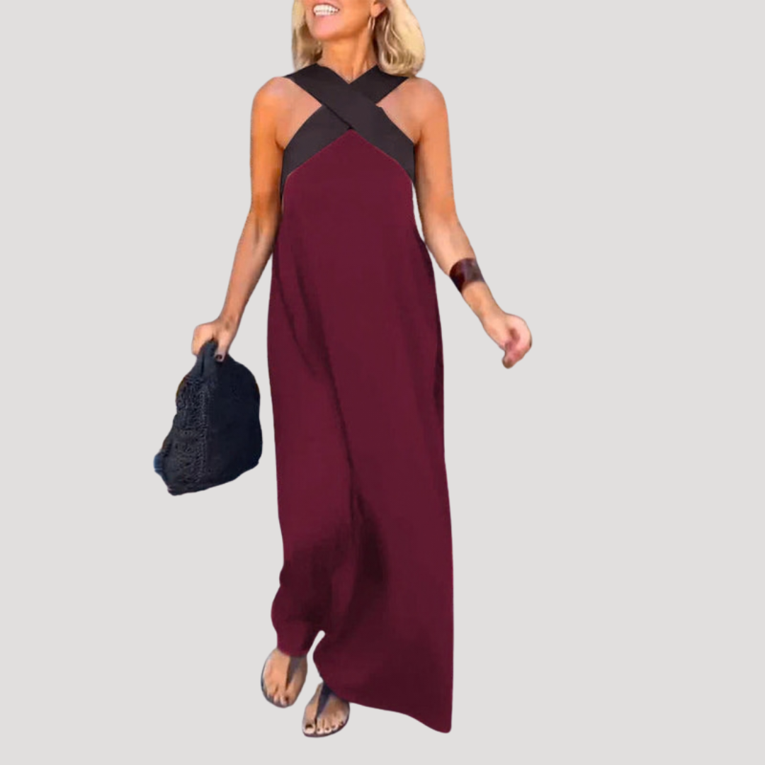 Robe longue fluide élégante et ample