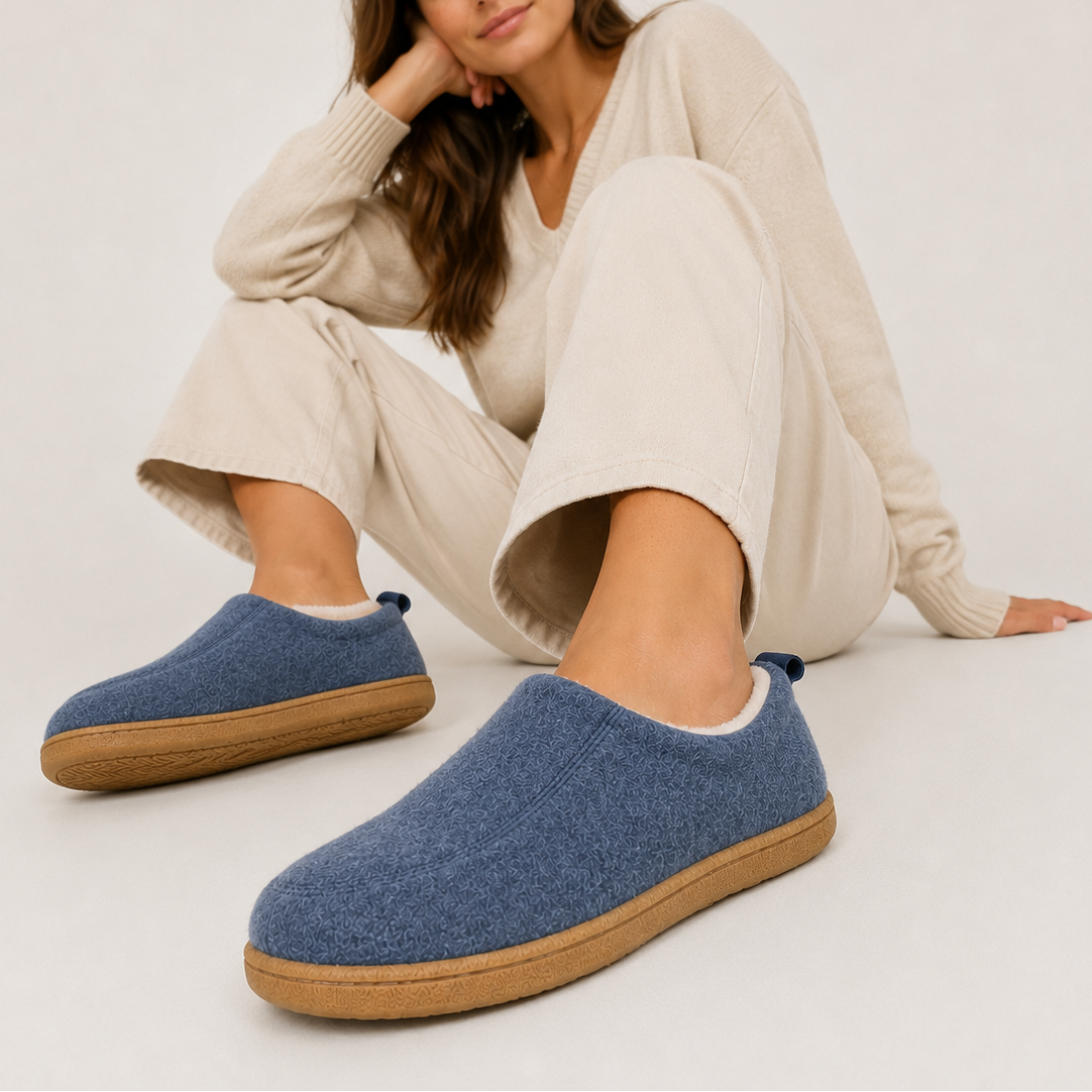 Chaussons d'Intérieur Femme à Enfiler