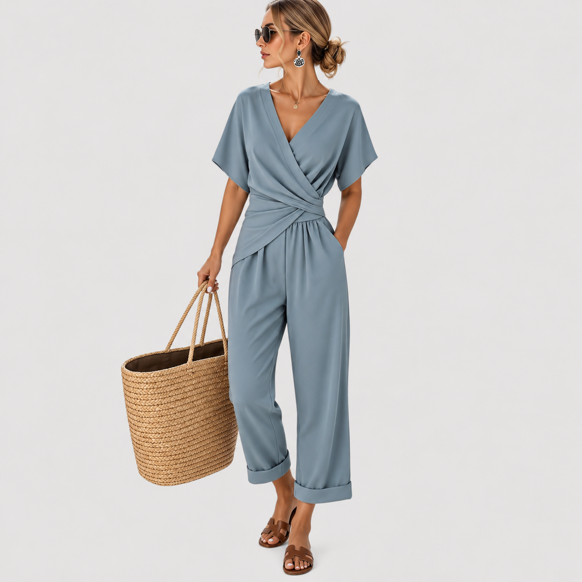 Combinaison Femme Chic Cache Cœur