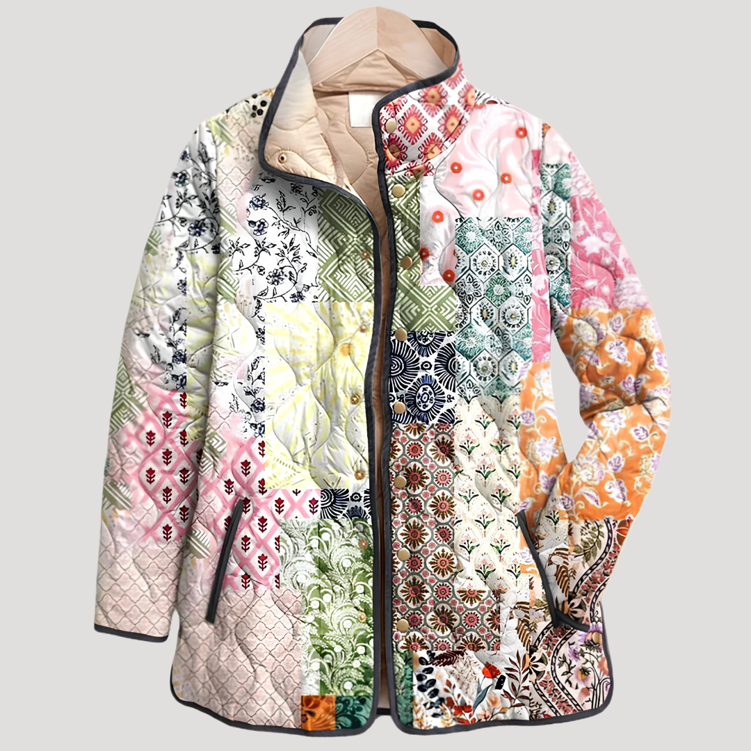 Veste femme matelassée imprimée