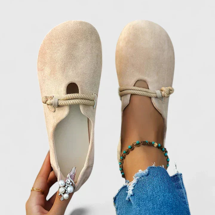 Ballerines Femme Minimalistes Bride Nouée