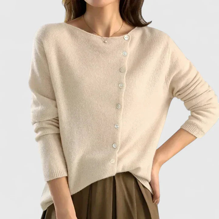 Gilet Femme Boutonné Décontracté Manches Longues