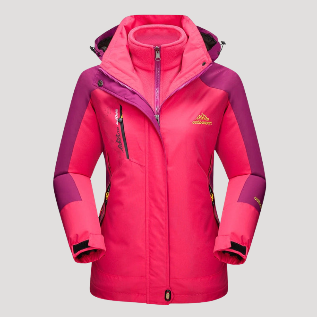 Veste Outdoor Femme à Capuche Zippée