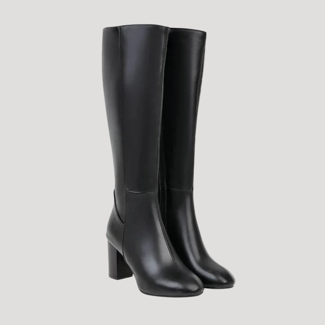 Bottes Hautes Femme à Talon Carré