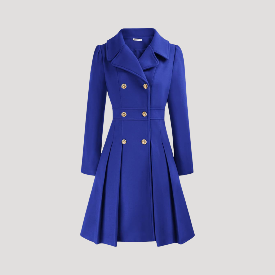 Manteau Croisé Femme Double Boutonnage Élégant