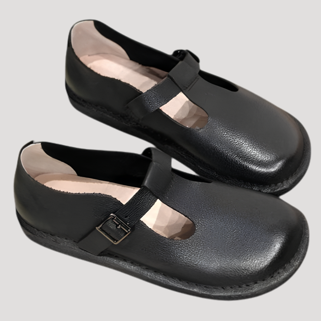 Chaussures Plates Mary Jane Femme à Bride Bouclée